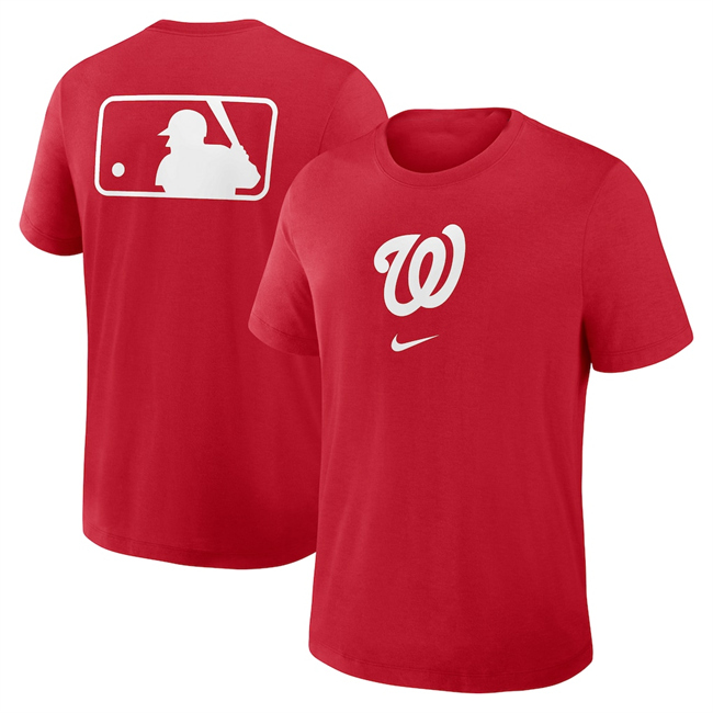 Men's Red Washington Nationals Early Work Tri-Blend Dri-FIT T-Shirt